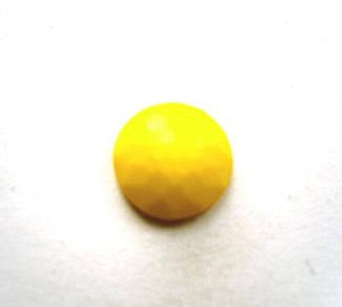B11560 11mm Bright Yellow Domed Honeycomb Shank Button - Ribbonmoon