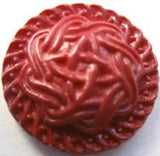 B5814 23mm Terracotta Domed Centre Textured Shank Button - Ribbonmoon