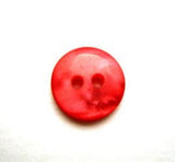 B14046 12mm Tonal Deep Geranium Pearlised 2 Hole Button - Ribbonmoon