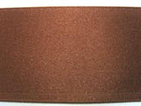 R2859 50mm Chestnut Brown Double Faced Satin Ribbon by Berisfords - Ribbonmoon