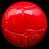 B2193 25mm Bright Red Domed Gloss Shank Button - Ribbonmoon