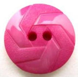 B13725 21mm Deep Hot Pink Gloss and Matt Finish 2 Hole Button - Ribbonmoon