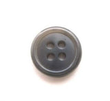 B10827 15mm Tonal Grey 4 Hole Button - Ribbonmoon