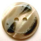 B6634 23mm Natural,Greys and Shimmery Iridescent Element 2 Hole Button - Ribbonmoon