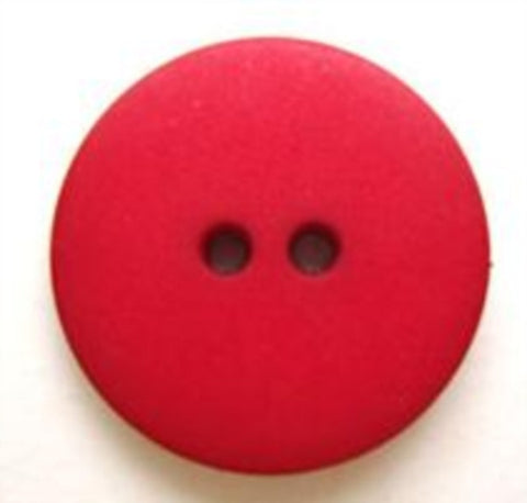 B8170 21mm Red Matt 2 Hole Button - Ribbonmoon