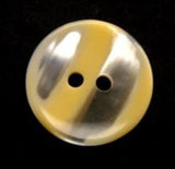 B13232 18mm Jasmine and Pearl Variegated Polyester 2 Hole Button - Ribbonmoon