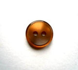 B17165 11mm Sable Brown Polyester Shirt Type 2 Hole Button - Ribbonmoon