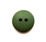 B13390 15mm Deep Leaf Green Matt 2 Hole Button - Ribbonmoon