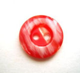 B8741 15mm Frosted Salsa Semi Pearlised Gloss 2 Hole Button - Ribbonmoon