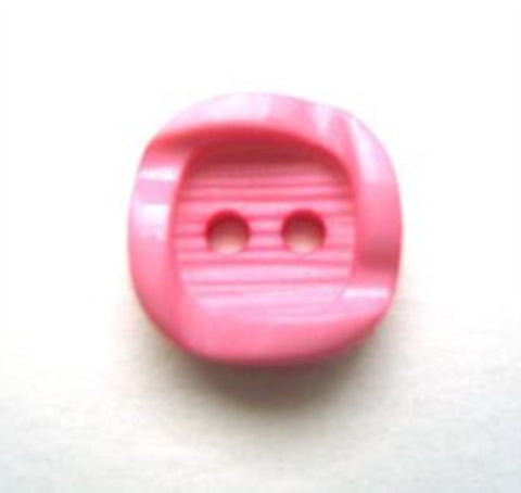 B9397 14mm Dark Pink Textured 2 Hole Button - Ribbonmoon