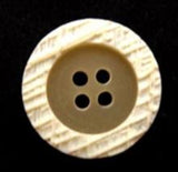 B6534 20mm Honey Aaran Stone Effect Rim Matt Centre 4 Hole Button - Ribbonmoon