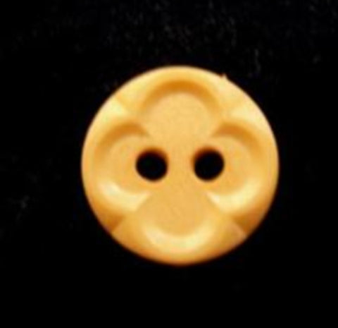 B7618 14mm Pale Gold Yellow Matt Centre 2 Hole Button - Ribbonmoon