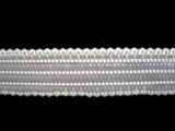 FT895 13mm White Soft Braid Trim with a Silky Sheen