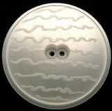 B10665 38mm Pearlised White 2 Hole Button with an Engraved Design - Ribbonmoon