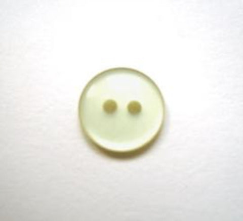 B11288 10mm Eau De Nil Green Polyester 2 Hole Button - Ribbonmoon