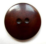 B16364 20mm Deep Redwood Brown Gloss 2 Hole Button - Ribbonmoon