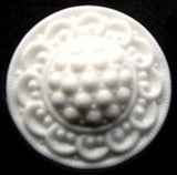 B6255 23mm White Domed and Textured Shank Button - Ribbonmoon