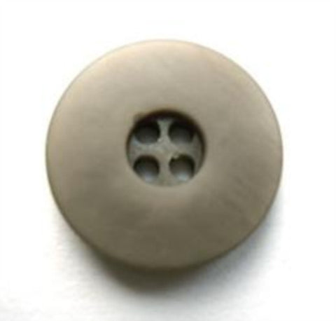 B17528 18mm Grey Beige Soft Sheen 4 Hole Button - Ribbonmoon