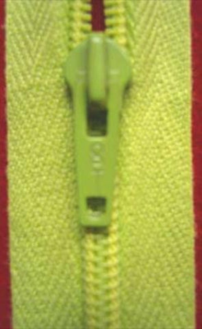 Z2078 Optilon 55cm Sunny Lime Green Nylon No.3 Closed End Zip - Ribbonmoon