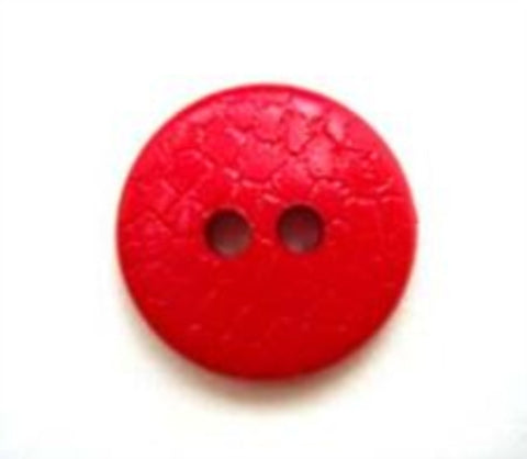 B5089 15mm Pale Red Lightly Textured 2 Hole Button - Ribbonmoon