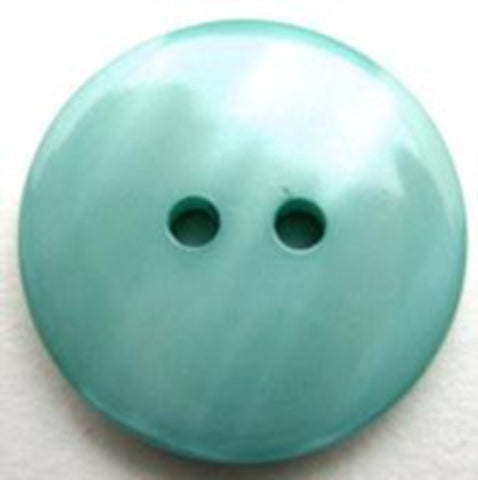 B13330 22mm Tonal Aqua Pearlised Surface 2 Hole Button - Ribbonmoon