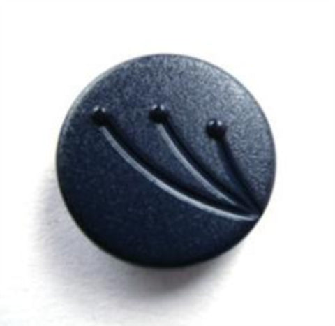 B13853 18mm Navy Matt Shank Button - Ribbonmoon