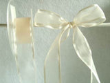 R5213 27mm Oyster Peach Sheer Ribbon with Satin Borders - Ribbonmoon