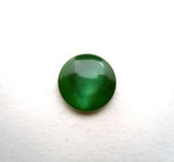 B14396 11mm Bottle Green Pearlised Polyester Shank Button - Ribbonmoon