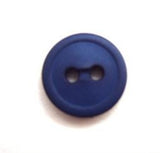 B9092 13mm Pale Navy Matt 2 Hole Button - Ribbonmoon