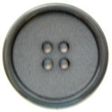 B6005 25mm Blue Grey Matt Centre 4 Hole Button - Ribbonmoon