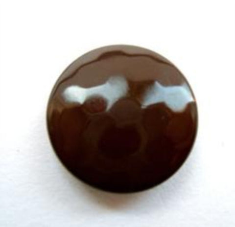 B9382 18mm Brown Domed Honeycomb Shank Button - Ribbonmoon