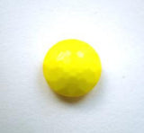 B12422 14mm Sunshine Yellow Domed Honeycomb Shank Button - Ribbonmoon