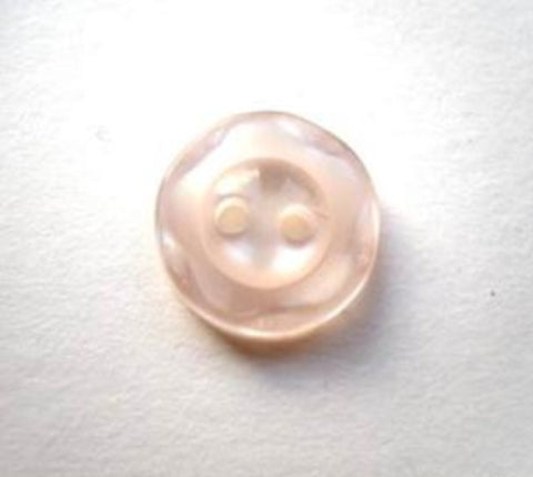 B17355 14mm Mist Pale Pink Polyester 2 Hole Button