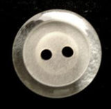 B9952 19mm Bridal White 2 Hole Button with Translucent Elements