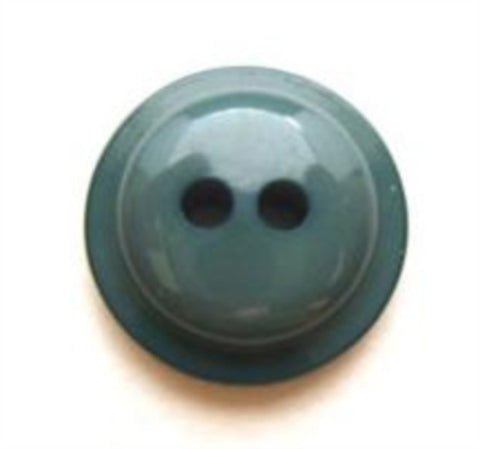 B8149 16mm Dull Cerulean Blue Chunky High Gloss 2 Hole Button - Ribbonmoon