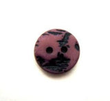 B15292 12mm Matt Mauve and Textured Black 2 Hole Button - Ribbonmoon