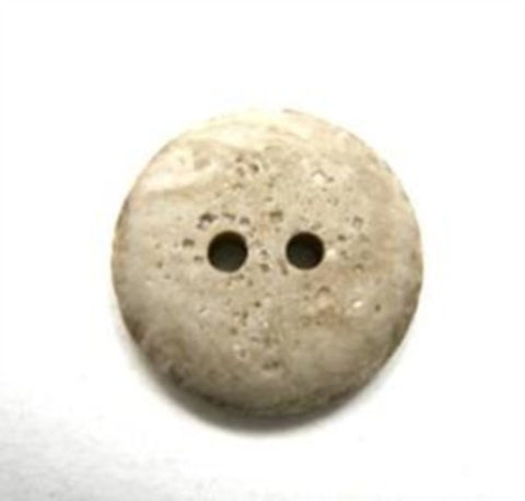 B16479 18mm Stone Beige Pocked Matt 2 Hole Button - Ribbonmoon