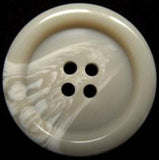 B15915 28mm Natural Aaran Gloss 4 Hole Button