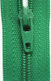 Z3627 YKK 46cm Deep Shamrock Green Nylon No.3 Closed End Zip - Ribbonmoon