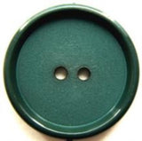 B7243 25mm Forest Green Matt Centre 2 Hole Button - Ribbonmoon