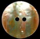 B1943 23mm Shell Effect Shimmery Iridescent 2 Hole Button - Ribbonmoon