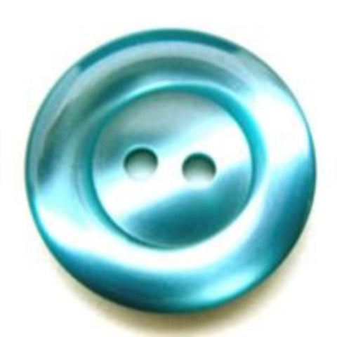 B10608 20mm Tonal Kingfisher Polyester 2 Hole Button - Ribbonmoon