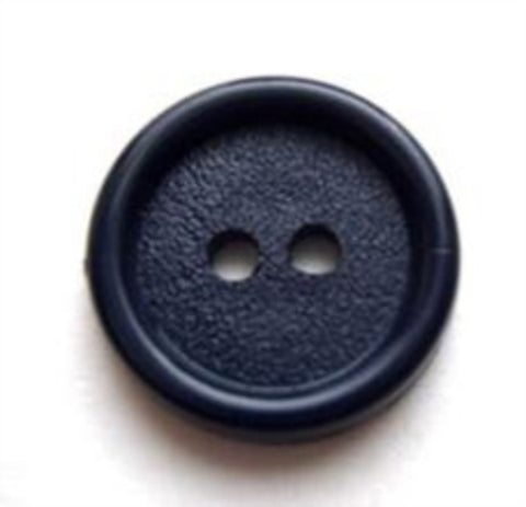 B7514 16mm Rich Navy Matt Centre 2 Hole Button - Ribbonmoon