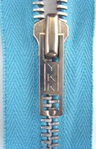 Z3340 54cm Turquoise Blue YKK Metal Teeth No.5 Open End Zip