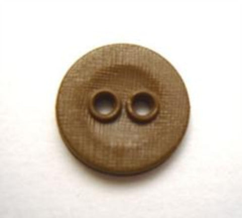 B7632 14mm Olive Khaki Lightly Textured Linen Effect 2 Hole Button - Ribbonmoon