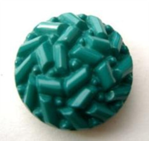 B15380 20mm Jade Green Textured Shank Button - Ribbonmoon