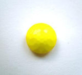 B12479 11mm Sunshine Yellow Domed Honeycomb Shank Button - Ribbonmoon