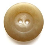 B6752 20mm Dull Camel Aaran Bone Sheen 2 Hole Button - Ribbonmoon