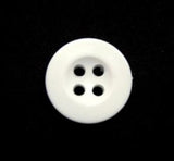 B15907 16mm White Trouser or Brace Type 4 Hole Button - Ribbonmoon