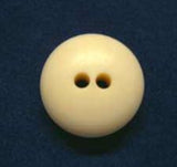 B4033 14mm Old Bone Cream Chunky Domed 2 Hole Button - Ribbonmoon